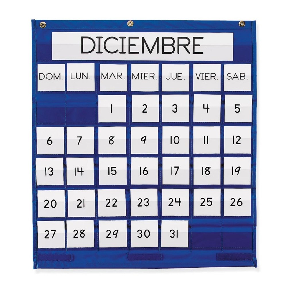 MONTHLY CALENDAR POCKET CHART BY PACON